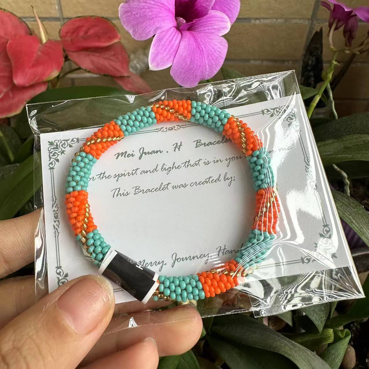 Wholesale Japanese Bohemian Rice Beads Fragrance Diffuser Bracelet